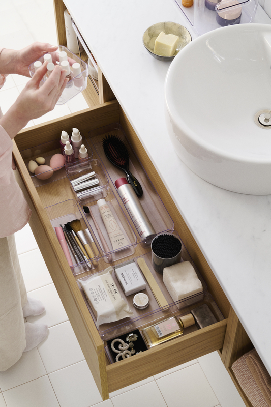 SmartStore Compact Clear Sort Drawer Organiser