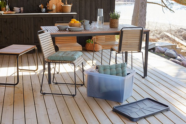 SmartStore Dry storage boxes in patio