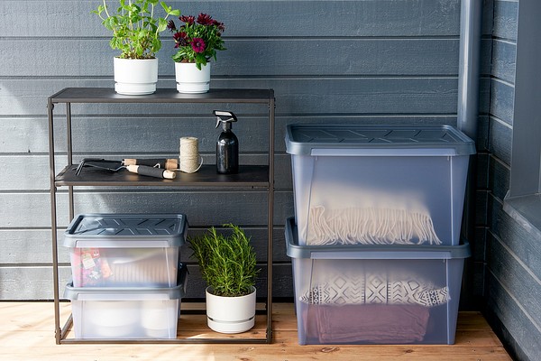 SmartStore Dry storage boxes in the balcony