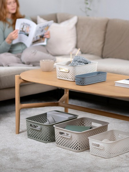 SmartStore Essence storage baskets in living room