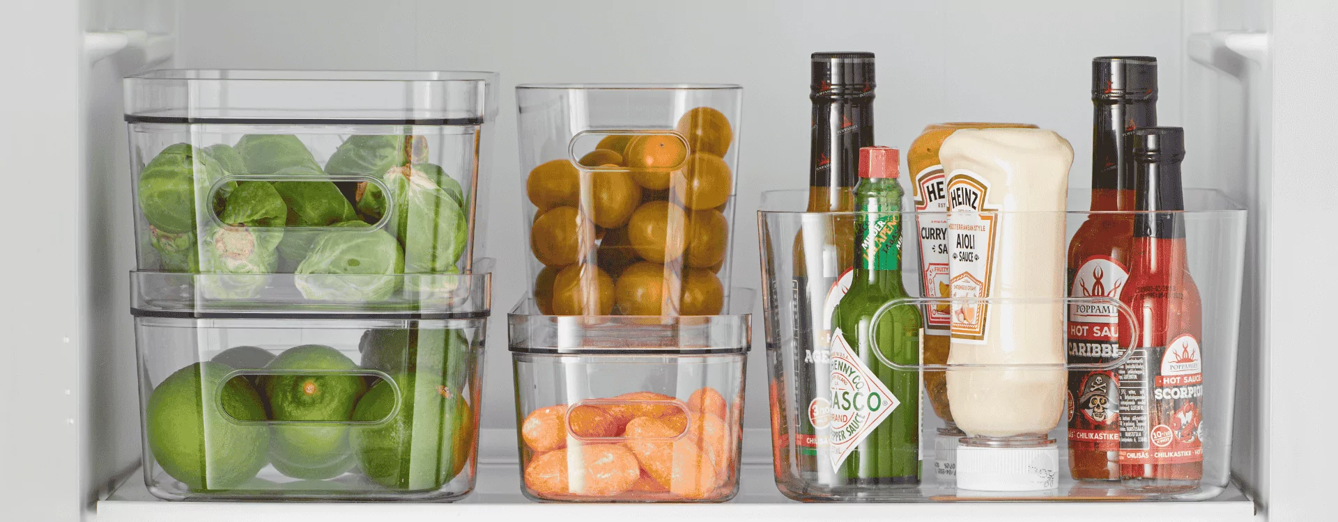 Organize and sort in the fridge