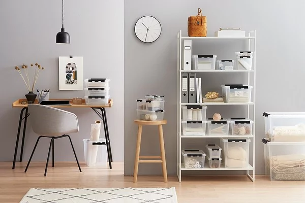 Everything finds its place in the home office